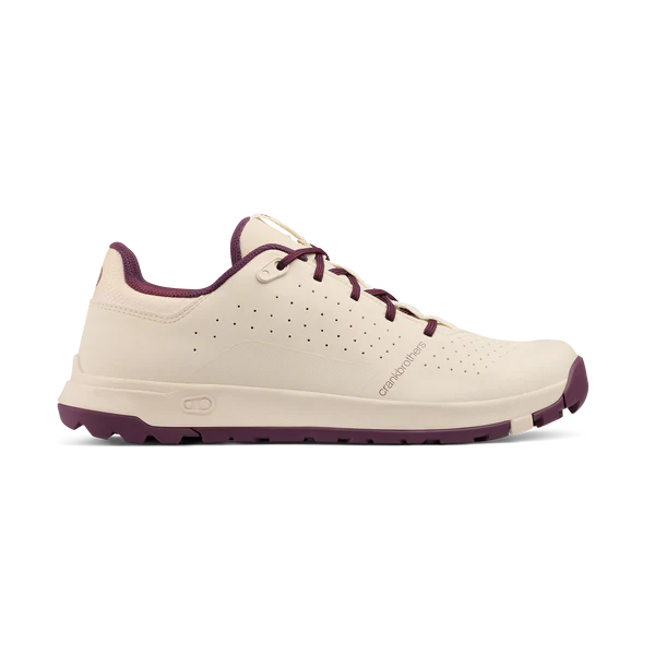 Crank Brothers Shoes Stamp Trail Lace White/Purple Flat