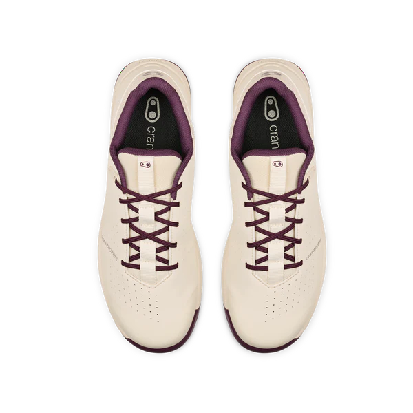 Crank Brothers Shoes Stamp Trail Lace White/Purple Flat