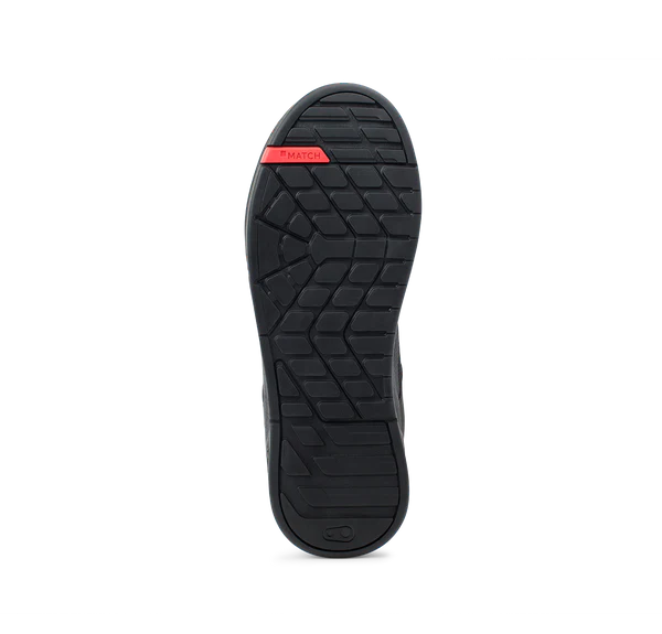 Crank Brothers Shoes Stamp Lace Black/Red Flat