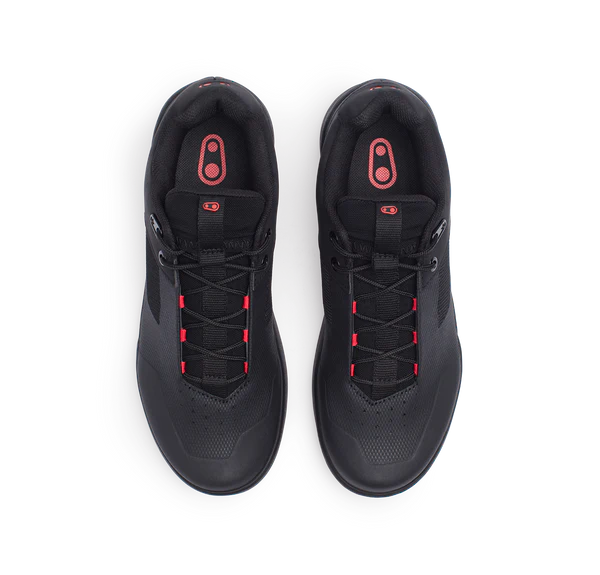 Crank Brothers Shoes Stamp Lace Black/Red Flat