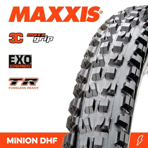 Maxxis MINION DHF 29 X 2.50 WT 3C GRIP EXO TR FOLD 60TPI E-25 TYRE
