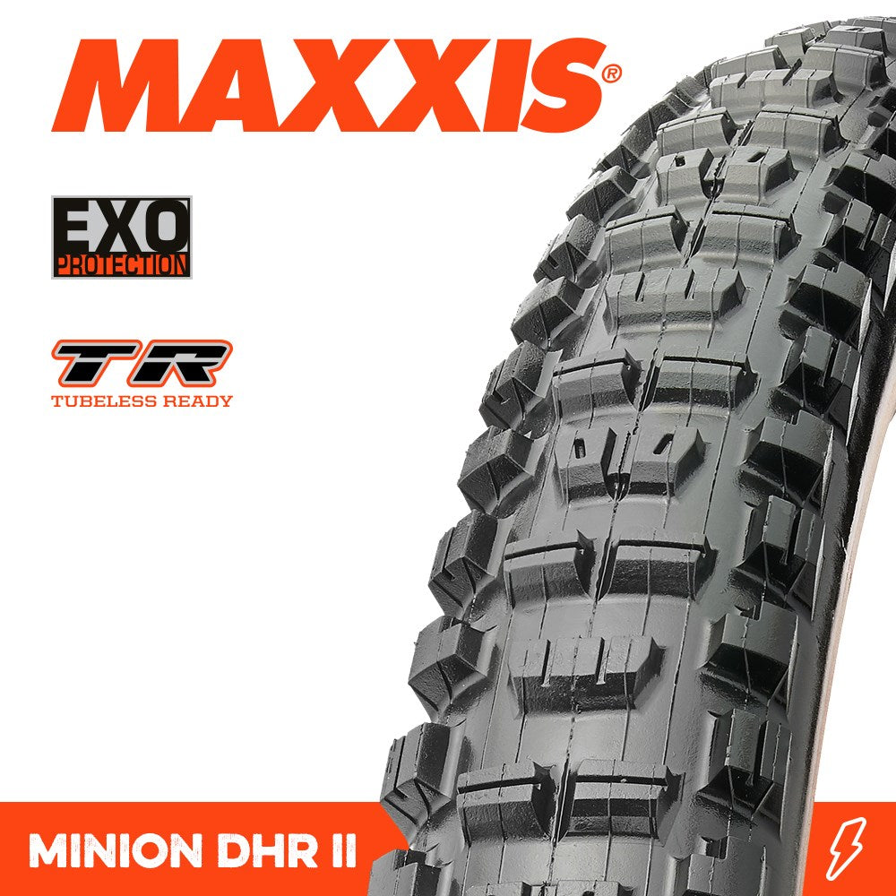 Maxxis MINION DHR II 29 X 2.60 EXO TR TANWALL FOLD 60TPI E-25 TYRE