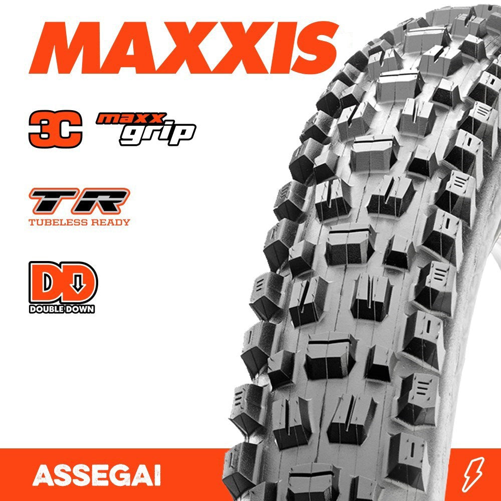 Maxxis ASSEGAI 3C GRIP DD TR FOLD 120X2TPI TYRE