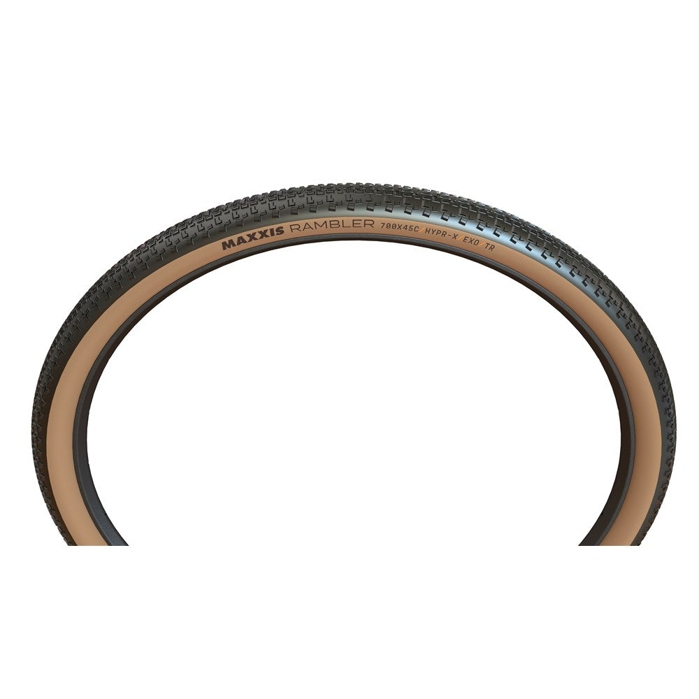 MAXXIS Rambler 700 X 45C Hypr-X Exo Tubeless Ready Tanwall Folding 120TPI Tyre