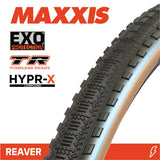 MAXXIS Reaver 700 X 45C Hypr-X Exo Tubeless Ready Tanwall Folding 120TPI Tyre