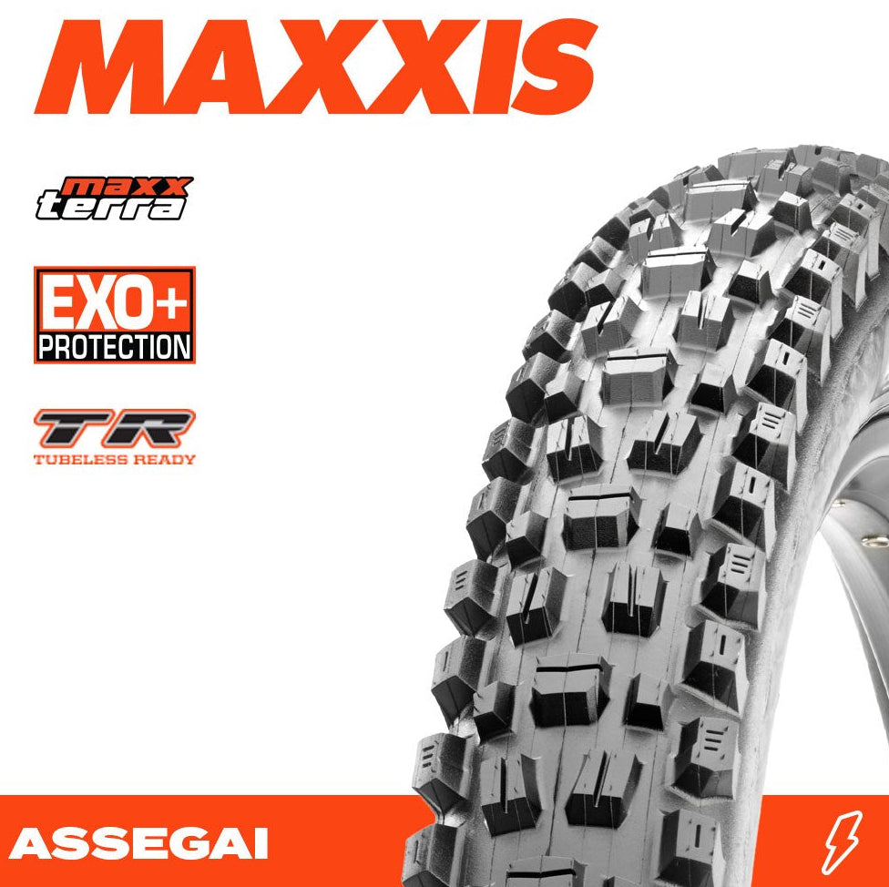Maxxis Assegai 27.5x2.60 MaxxTerra EXO+ TR 60 TPI Folding E25 Tyre
