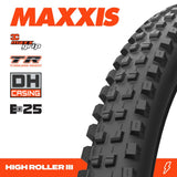 Maxxis High Roller 27.5 x 2.40 3CG DH TR Fold 120x2TPI E-25 Tyre (NEW 2026)