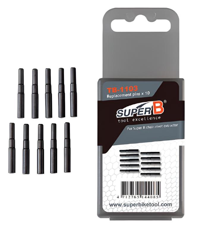 Super B Chain Rivet Extractor Replacement Pins Set Of 10