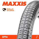 Maxxis DTH 20 X 1-1/8 SILKWORM WIRE 120TPI BMX TYRE