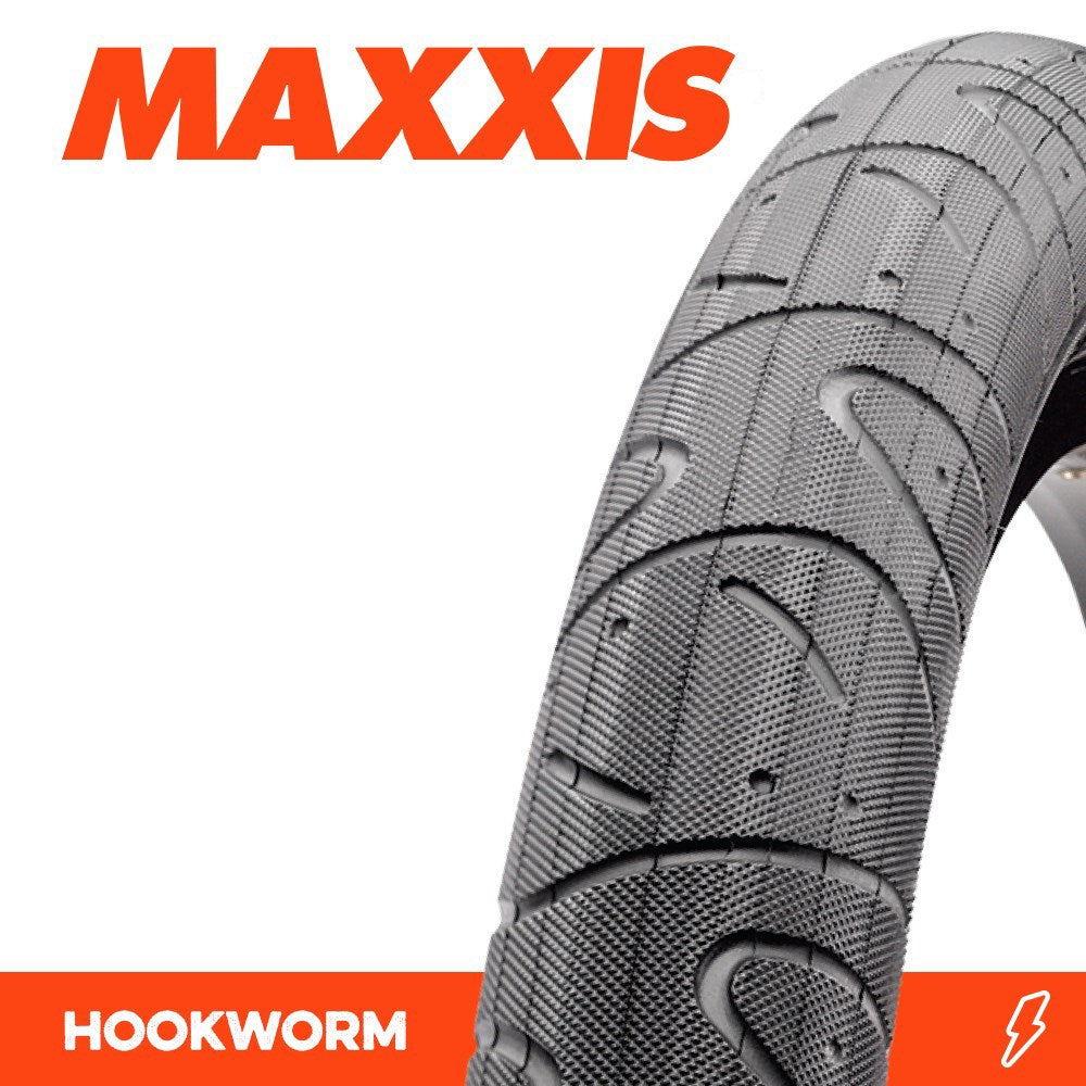 Maxxis HOOKWORM 20 X 1.95 WIRE 60TPI BMX TYRE – Crooze