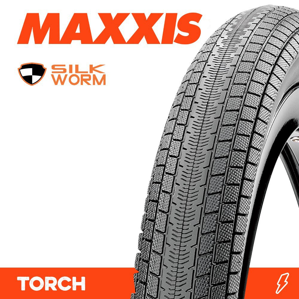 Maxxis TORCH 24 X 1.75 SILKWORM WIRE 120TPI BMX TYRE