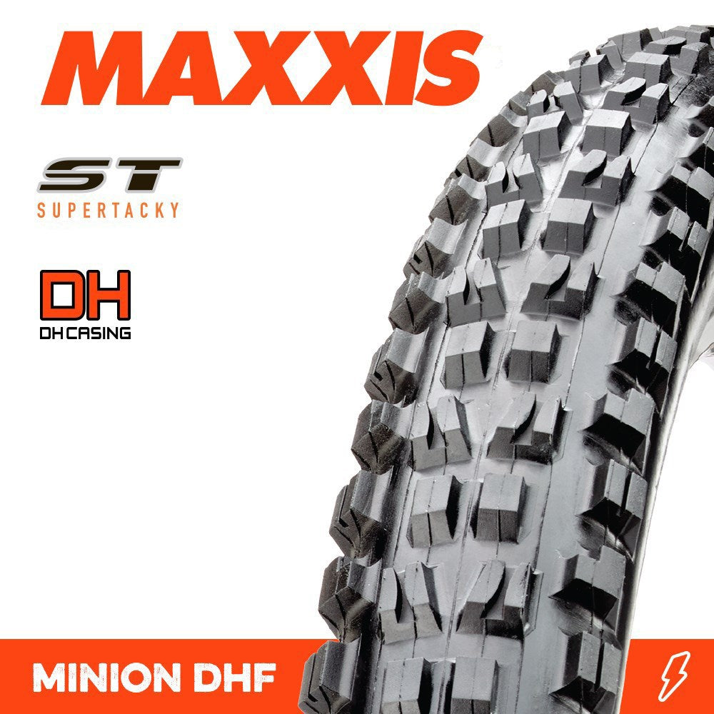 Maxxis Minion DHF 26x2.50 DH ST Wire Tyre 60X2TPI