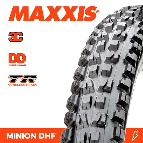 Maxxis MINION DHF 27.5 X 2.50 WT 3C GRIP TR DD FOLD 120X2TPI E-25 TYRE