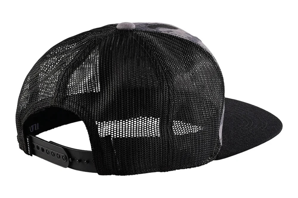 TROY LEE DESIGNS 24.1 SIGNATURE HAT - CAMO BLACK/ SILVER