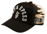 Troy Lee Designs Finish Line Unstructured Curved Snapback Black / Pumice