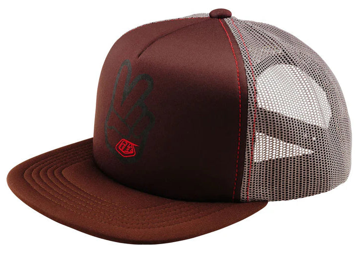 Troy Lee Designs Peace Out Trucker Snapback Chocolate