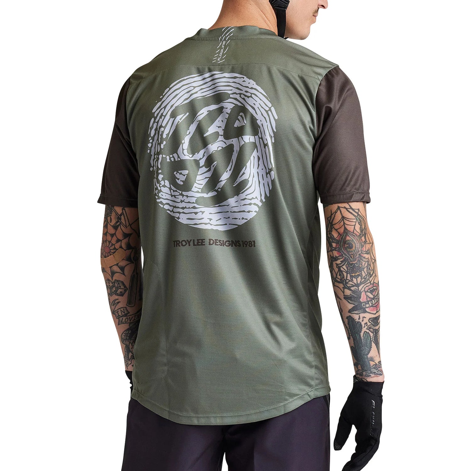 Troy Lee Designs 24.1 FLOWLINE SS Youth JERSEY FLIPPED OLIVE