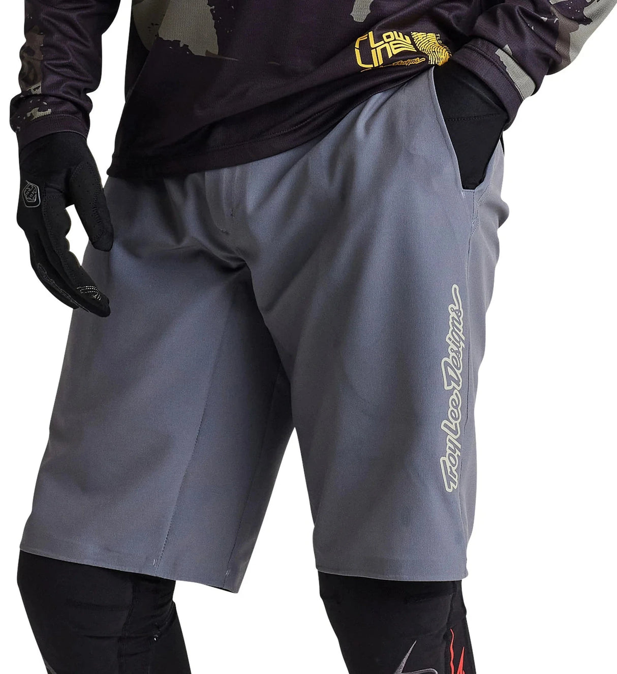 Troy Lee Designs 24.1 FLOWLINE SUPERLYTE SHORT MONO - CHARCOAL POCKET