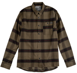 TLD Grind Flannel YD Plaid Shirt Dark Pine FRONT 
