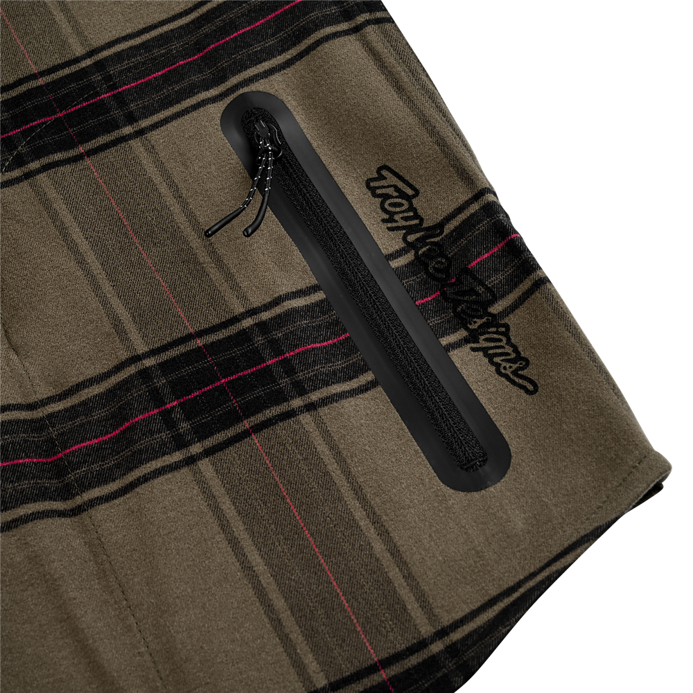 TLD Grind Flannel YD Plaid Shirt Dark Pine ZIPPER
