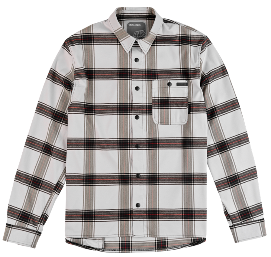 TLD Grind Flannel YD Plaid Mist Pine Shirt FRONT 