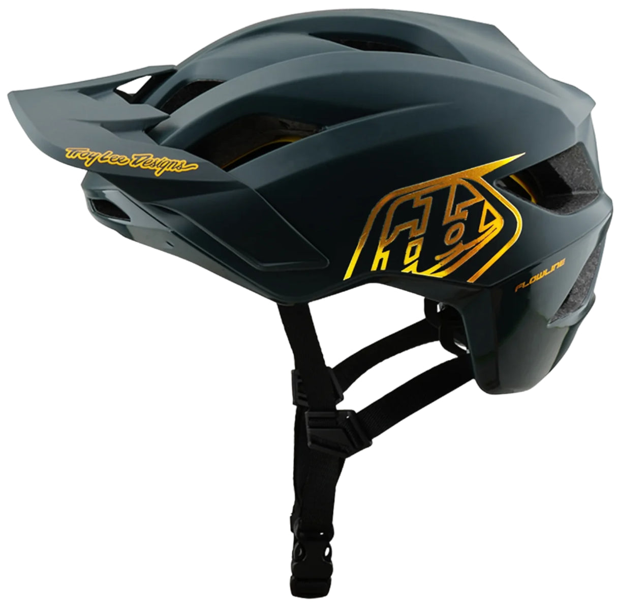 Troy Lee Designs YOUTH FLOWLINE AS HELMET POINT GRAY / GOLD
