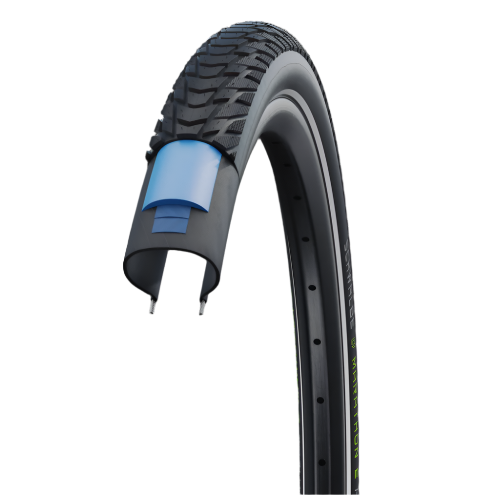 Schwalbe Marathon E-Plus Smart DualGuard Reflective Tyre