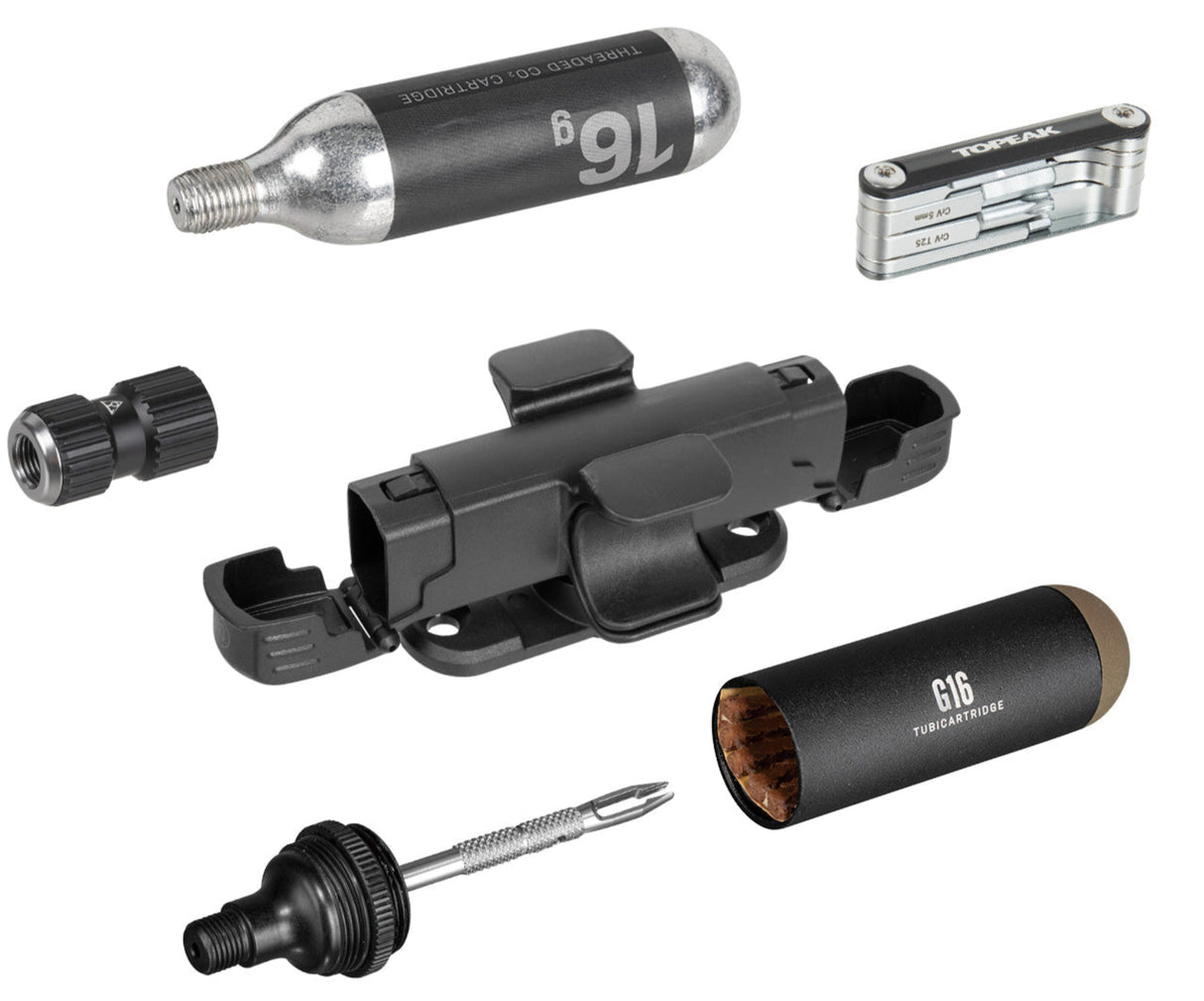 Topeak Tubimaster GXT Bolt-On with 1pc 16g CO2 Inflator