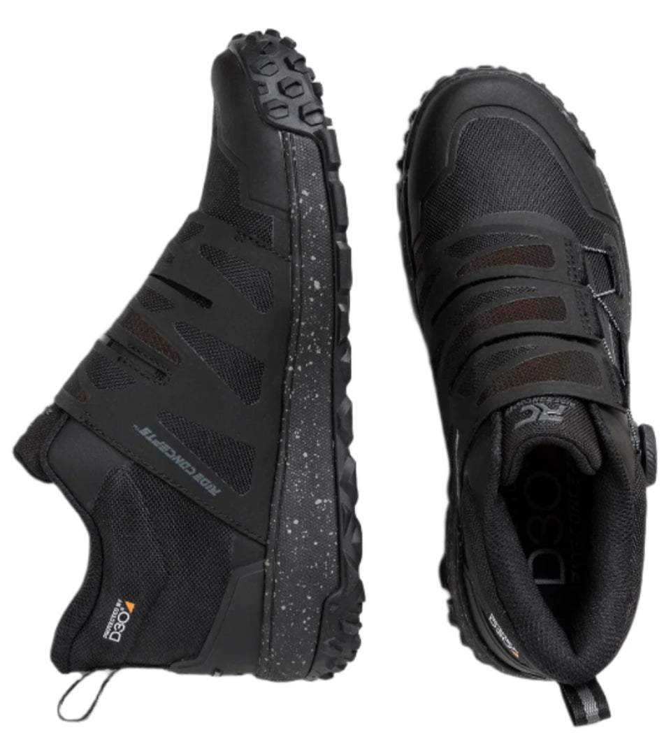 Ride Concepts Talla Mid BOA Mens Black/Charcoal Shoes
