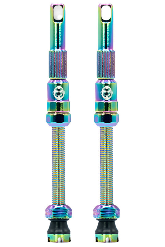 Tru-Tension FillFast Tubeless Valves Pair Oil Slick