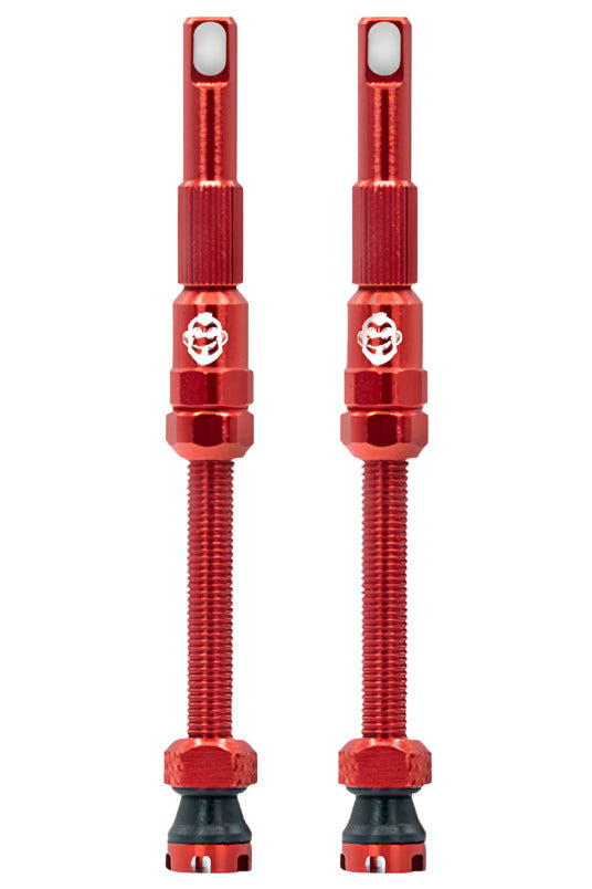 Tru-Tension FillFast Tubeless Valves Pair Red