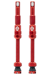 Tru-Tension FillFast Tubeless Valves Pair Red