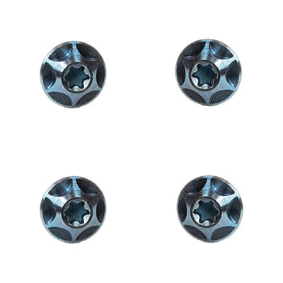 Silca Titanium Cage Bolts Aqua Ano (Pack of 4)