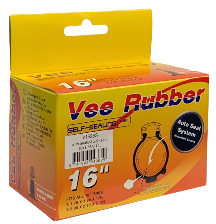 Freedom Tube 16"x1.75"/2.125" S/V Self-Sealing Inner Tube