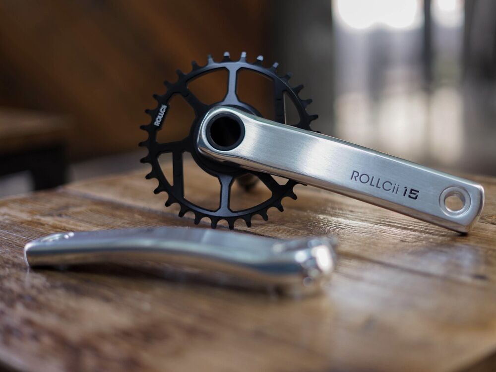 Veloci Rollcii 15 MTB Crankset Silver - No Chainring