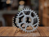 Veloci Cycles Rollcii V.2 N/W Chainring DM8-SRAM, Silver