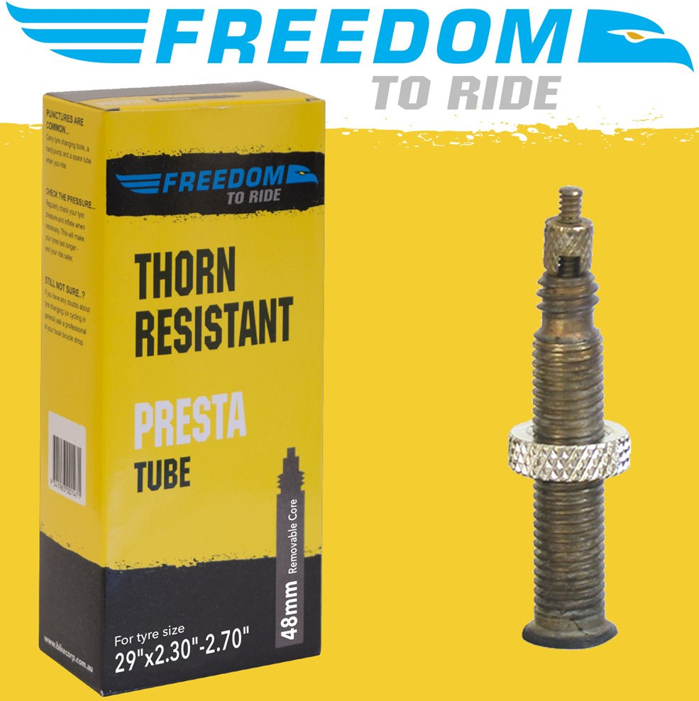 Freedom Thorn Resistant 29"x2.30/2.70" 48mm F/V Tube with Removable Core
