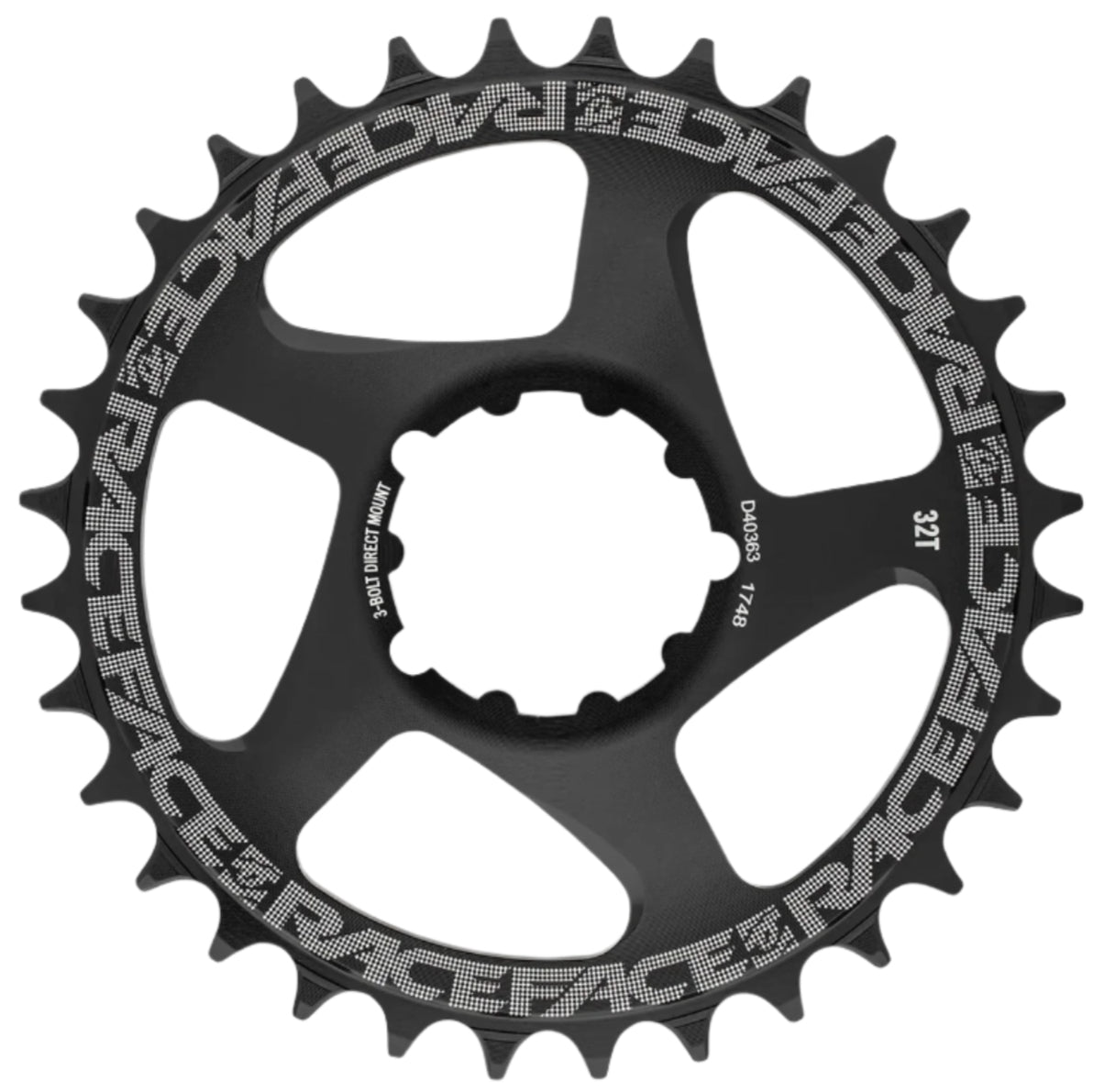 Race Face Direct Mount 3 Bolt 1x Chainring Black