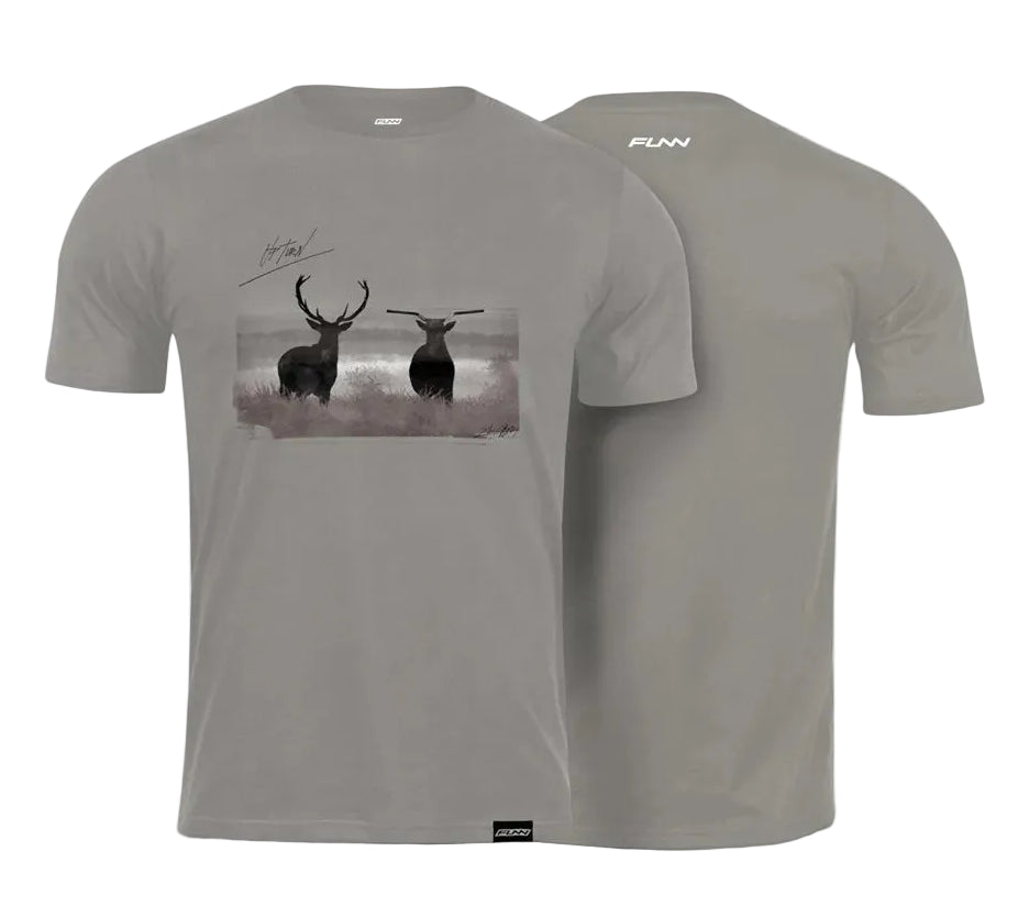 Funn Upturn Deer Shirt Front and Back