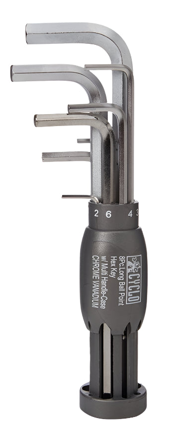 Weldtite Cyclo Hex Ball End Wrench Set 1pc