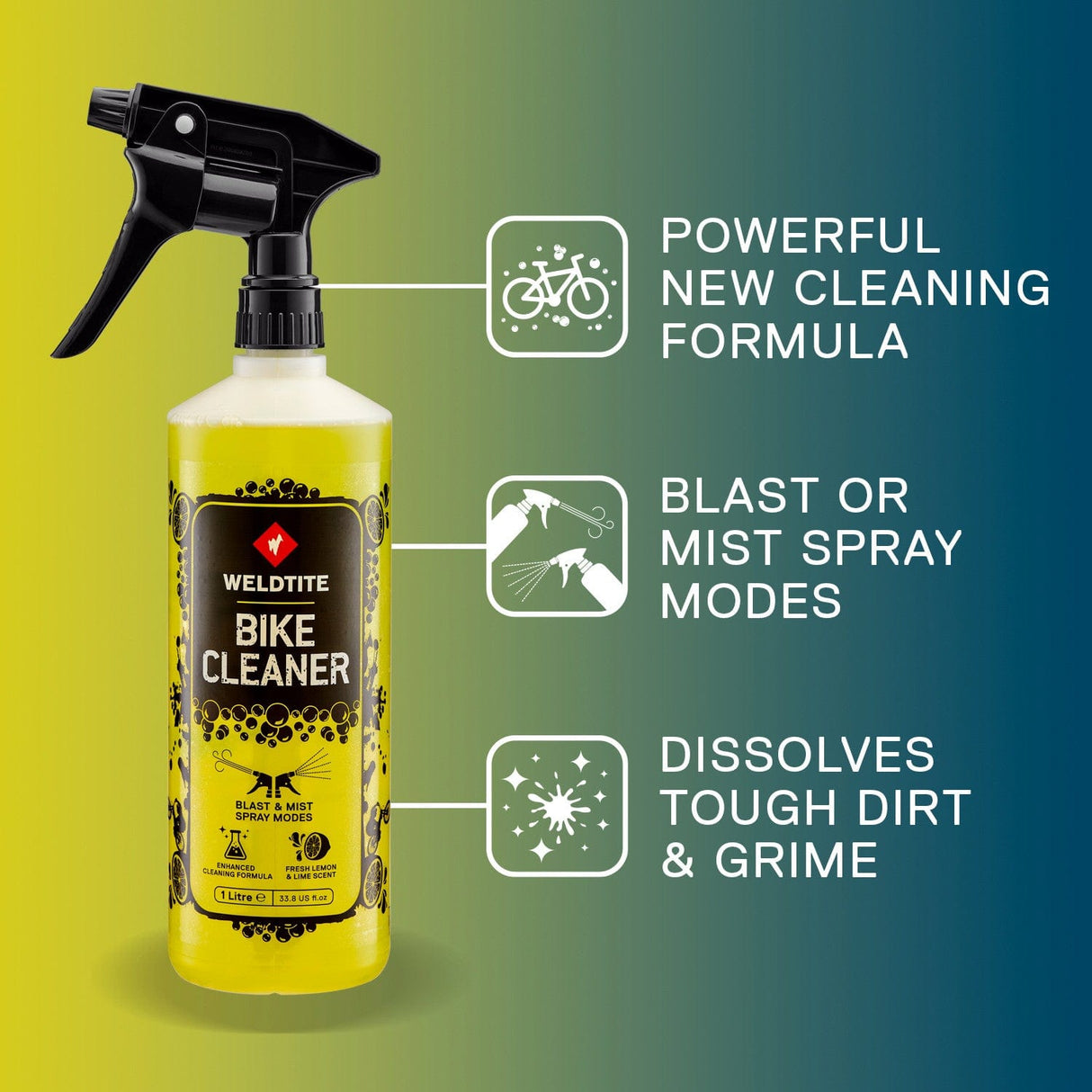 Weldtite Bike Cleaner 1L - Lemon