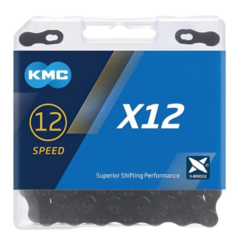 KMC 12 SPEED 126 LINKS CHAIN BLACK 1/2" x 11/128" 