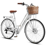 XDS E-Conic S2 Hub-Drive 700c Retro Electric Bike White 17"