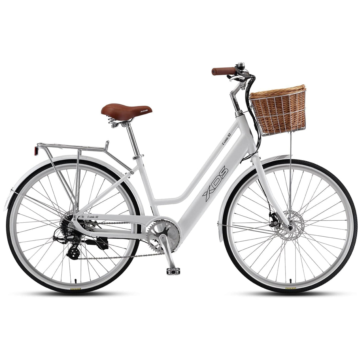 XDS E-Conic S2 Hub-Drive 700c Retro Electric Bike White 17"