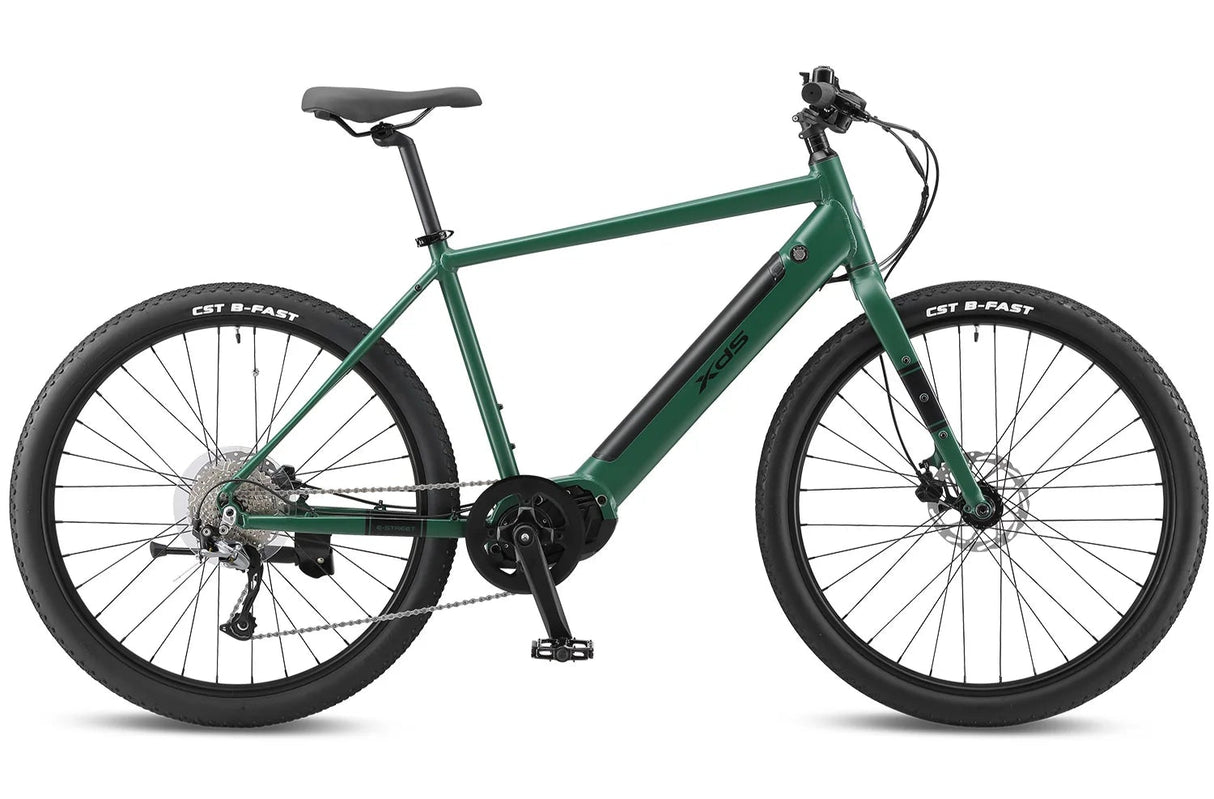 XDS E-Street Mens 27.5" E-Bike Forest