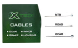 X-Tech Stainless Steel Road Brake Cable Inner 1700mm x 1.5mm, 100 Pcs