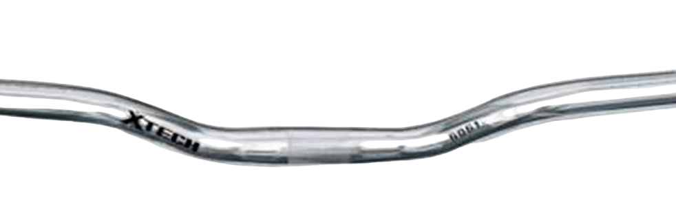 X-Tech Handlebar Aluminum 25.4 x 660mm 30mm Rise Silver