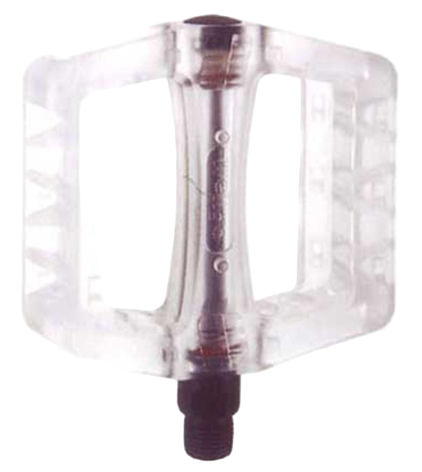 X-Tech BMX Pedal 9/16 Inch Plastic Clear