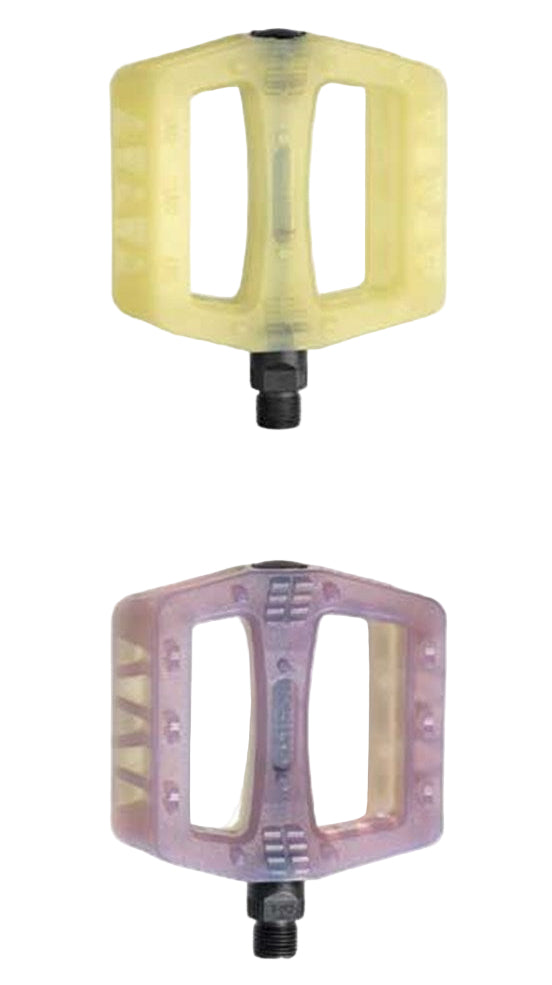 X-Tech BMX Pedal 9/16 Inch Plastic UV Yellow-Brown