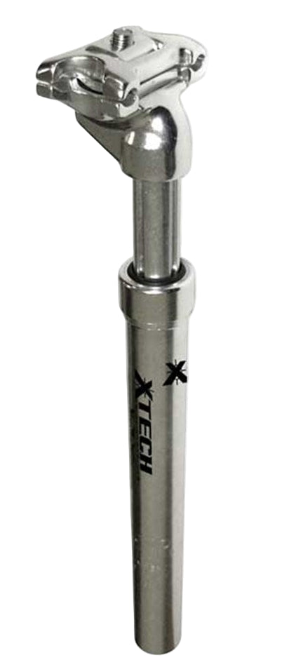 X-Tech Alloy Suspension Seat Post 350mm Silver 30.8mm